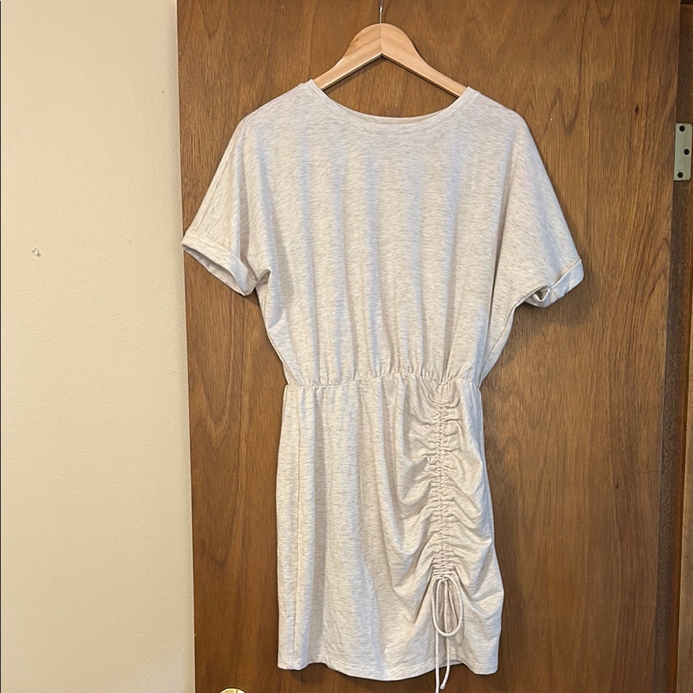 Express | Casual Cream Ruched Dress